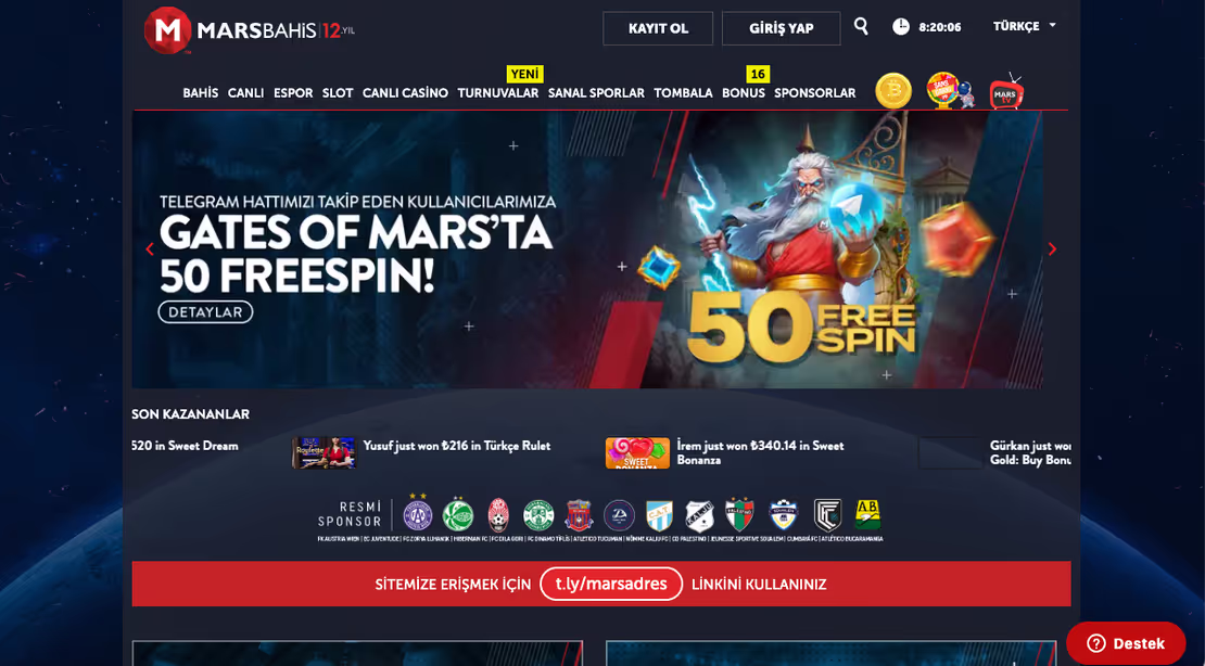 Marsbahis 2025 güncel giriş adresi ve platform özellikleri